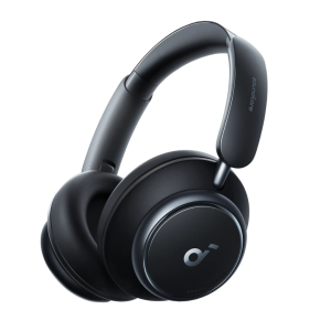 Anker Soundcore Space Q45 headphones with 40mm drivers and Hi-Res Audio badge.