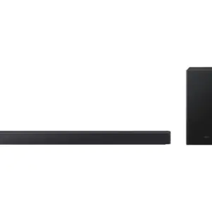 Samsung HW-B450F soundbar front view with wireless subwoofer