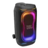 JBL PartyBox 330 black edition with vibrant RGB party lights