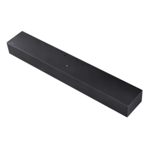 Samsung HW-B400F Soundbar front angle view with compact design