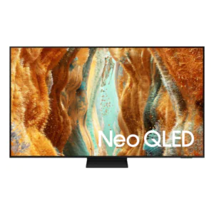 Samsung QN70F 75-inch Neo QLED 4K HDR Smart TV front display with vivid Quantum Mini LED picture quality.