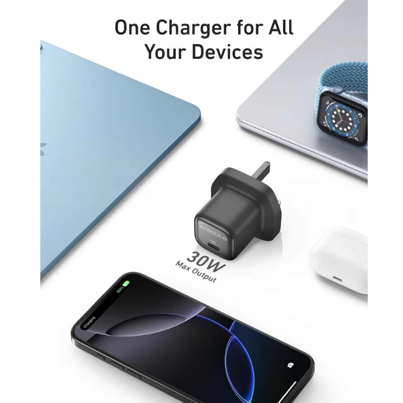 Anker Zolo 30W Fast Charger type C PD 3.0 Charging Adapter - Image 2
