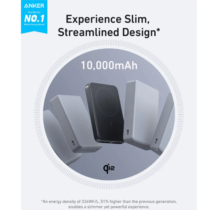 Anker MagGo MagSafe Ultra-slim Power Bank (10K, Slim) - Image 4
