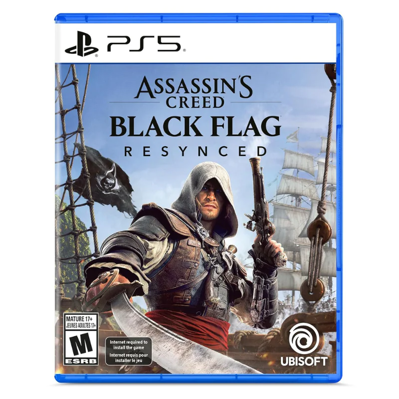 Assassin's Creed Black Flag Resynced PlayStation 5 game cover.