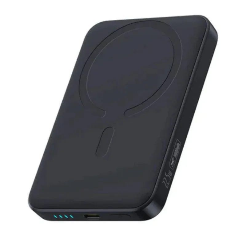 Baseus Magnetic Power Bank 10000mAh 22.5W angled view with USB-C port
