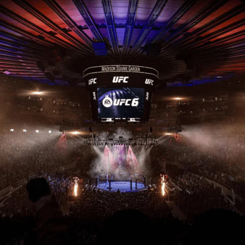 EA SPORTS UFC 6 arena gameplay on PlayStation 5