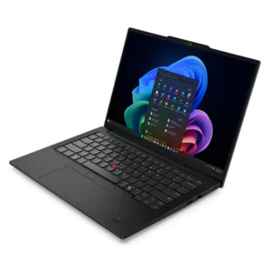 Bottom view of Lenovo ThinkPad E14 Gen 7 showing ventilation system and durable chassis.