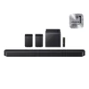 Samsung Q990H 11.1.4ch wireless Dolby Atmos soundbar with rear speakers and subwoofer