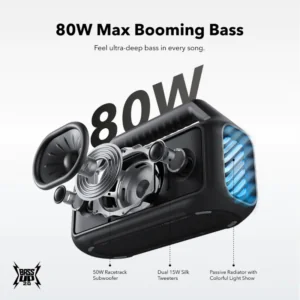 soundcore Boom 2 80W max booming bass speaker