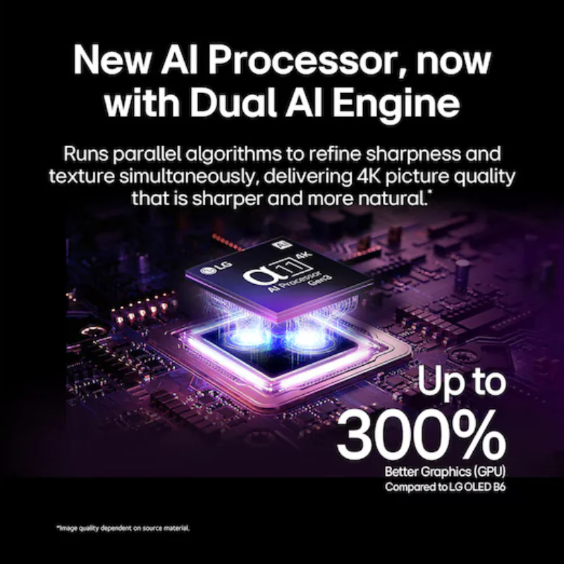 LG OLED evo AI C6 55 inch Dual AI Processor 4K TV