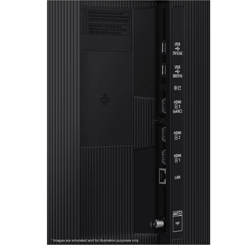 Samsung QN70H 55 inch Neo QLED HDMI USB ports
