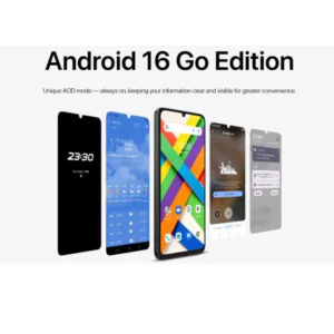 UMIDIGI A75x smartphone running Android 16 Go Edition