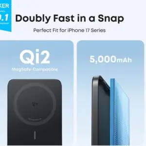 : Anker Nano 5000mAh Qi2 MagGo Slim magnetic wireless power bank
