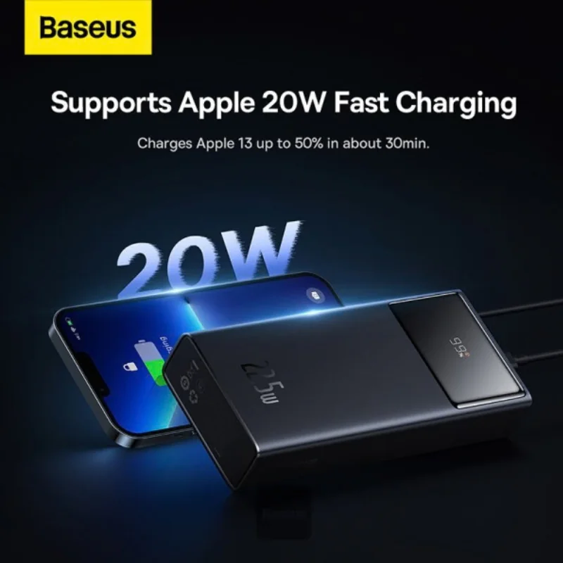 Baseus 22.5W power bank with 20W Apple fast charging