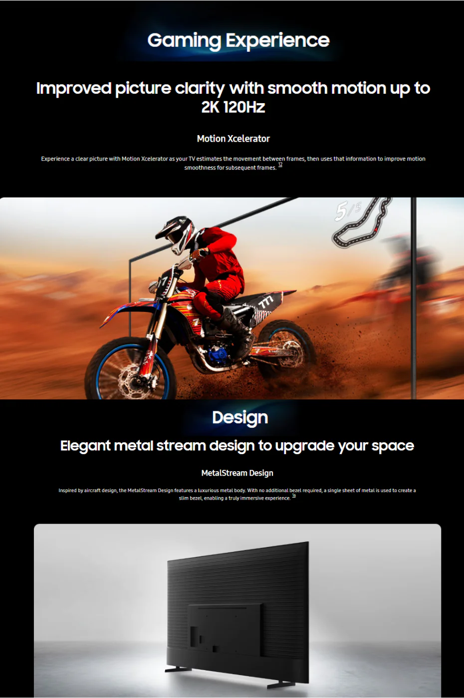 Samsung U8500H Dynamic Sound Tizen Smart TV Gaming