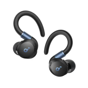 soundcore Sport X20 black wireless earbuds with adjustable ear hooks