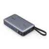 UGREEN PB550 20000mAh 67W power bank with built-in braided USB-C cable and digital display